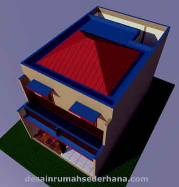 desain rumah minimalis mungil - atap