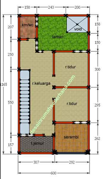 Desain Rumah Sederhana 2 lantai