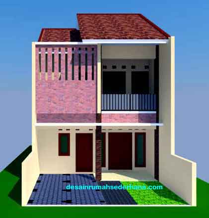 desain rumah untuk  ukuran tanah 6 x 15 meter
