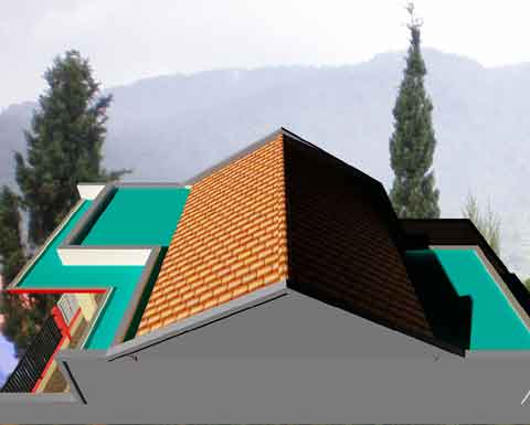 contoh model atap minimalis